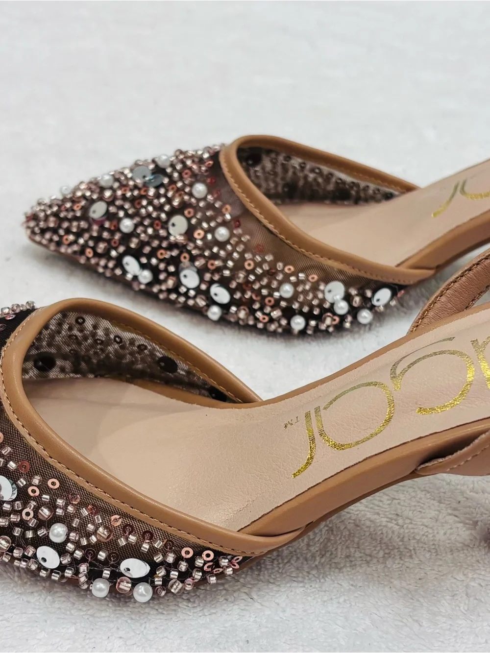 Brand New Sparkly Heels By Sugar - Size 7 - Heel Height 3 Inches- Box 11